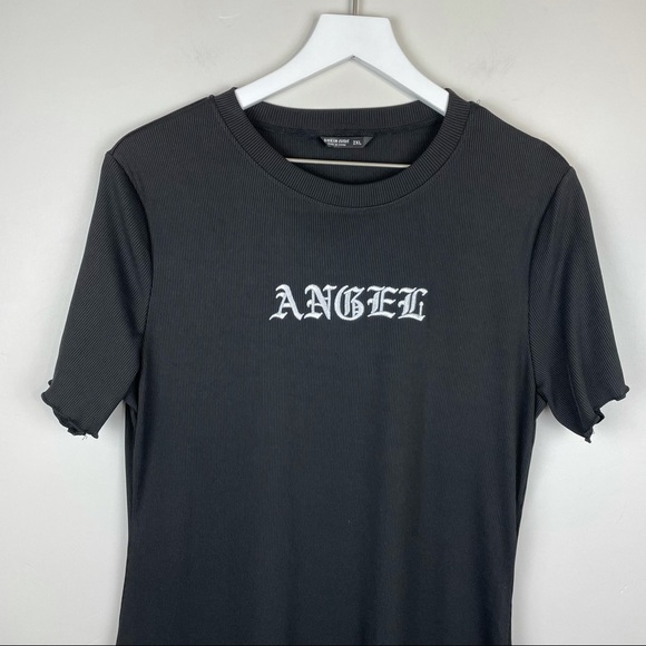 Shein Curve Black Angel Graphic Dress - Picture 2 of 6